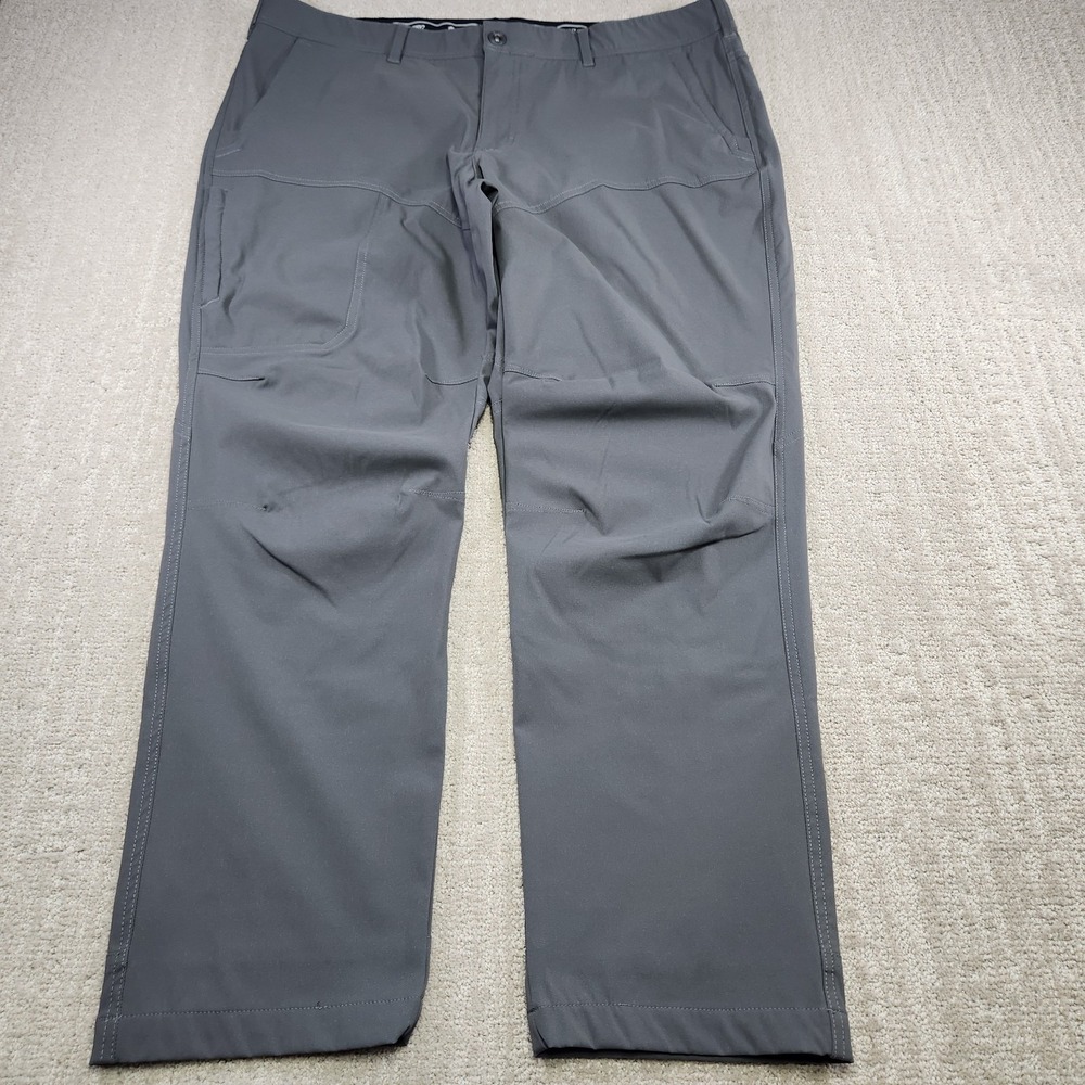 Hi Tec Pants Men 40x30 Gray DWR Water Resistant Hiking Elastic Waist Outdoor